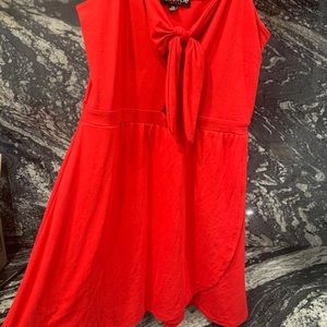 Red summer romper